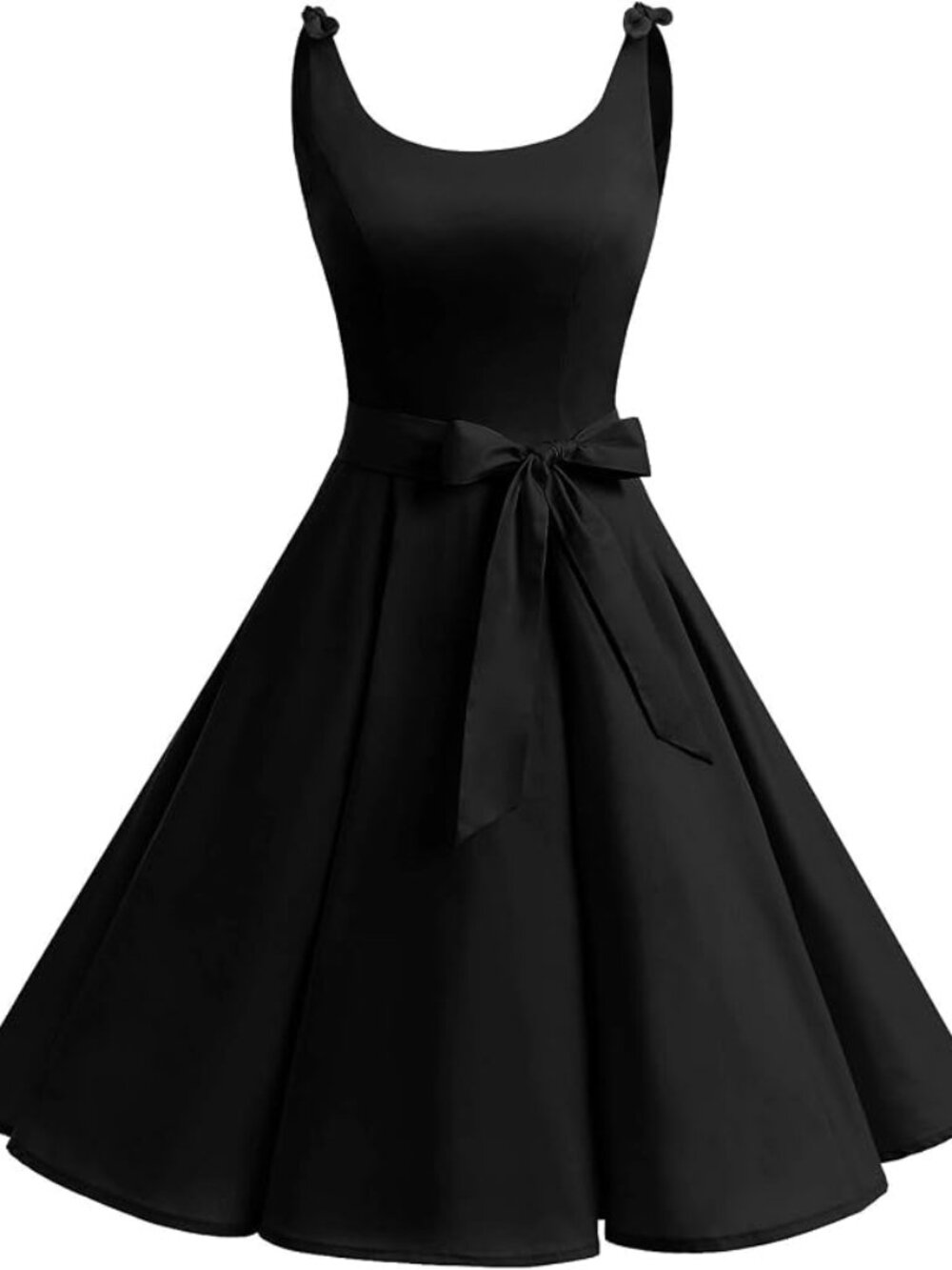 1950's Bowknot Vintage Look Retro Polka Dot Rockabilly Swing Dress XL